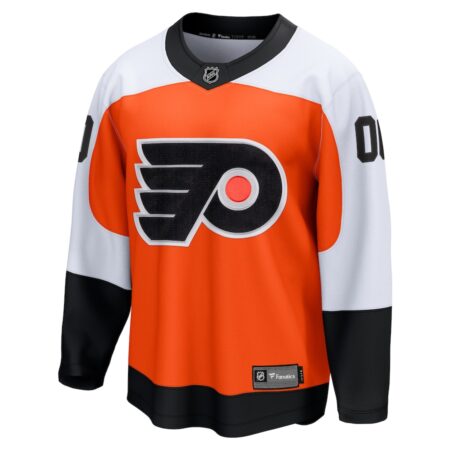 Men's Philadelphia Flyers Fanatics Orange Home Premier Breakaway Custom Jersey - Image 2