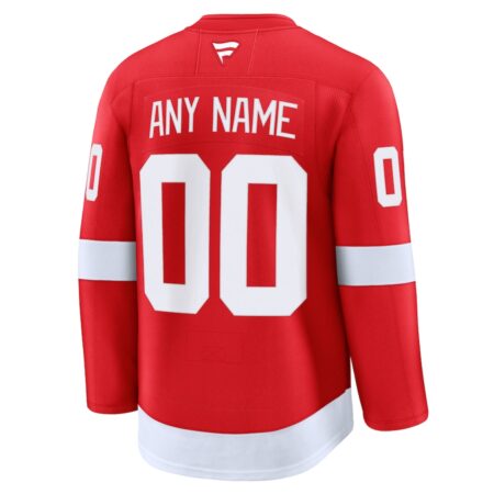 Men's Detroit Red Wings Fanatics Red Home Premium Custom Jersey - Image 3