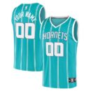 Men's Fanatics Teal Charlotte Hornets Fast Break Replica Custom Jersey - Icon Edition
