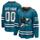 Men's San Jose Sharks Fanatics Teal Home Breakaway Custom Jersey