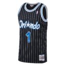 Men's Mitchell & Ness Penny Hardaway Black Orlando Magic Hardwood Classics Swingman Jersey