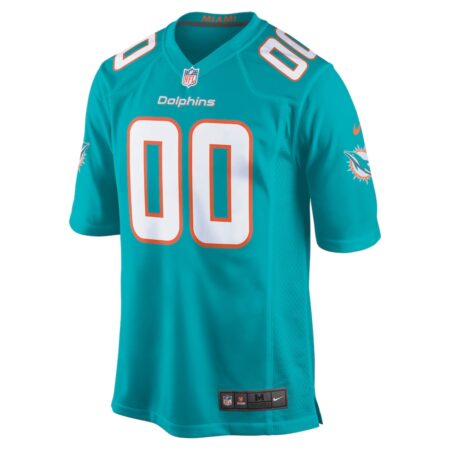 Nike Aqua Miami Dolphins Custom Game Jersey - Image 2