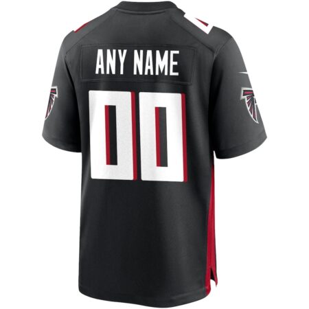 Men's Nike Black Atlanta Falcons Custom Game Jersey - Image 3
