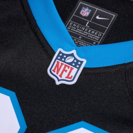 Men's Nike Black Carolina Panthers Custom Game Jersey - Image 4