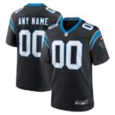 Men's Nike Black Carolina Panthers Custom Game Jersey