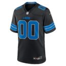 Men's Nike Black Detroit Lions Alternate Custom Game Jersey