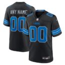 Men's Nike Black Detroit Lions Alternate Custom Game Jersey