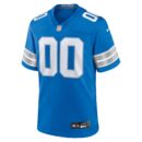 Men's Nike Blue Detroit Lions Custom Game Jersey