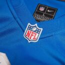 Men's Nike Blue Detroit Lions Custom Game Jersey