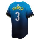 Men's Philadelphia Phillies Bryce Harper Nike Blue City Connect Limited Player Jersey