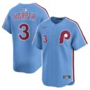 Men's Philadelphia Phillies Bryce Harper Nike Light Blue Alternate Limited Player Jersey