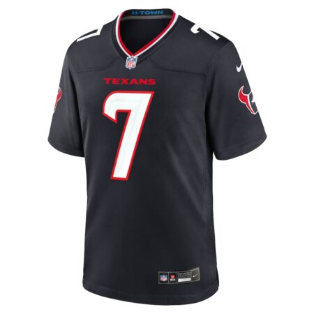 Men's Nike C.J. Stroud Carbon Black Houston Texans Fashion Jersey - Image 2
