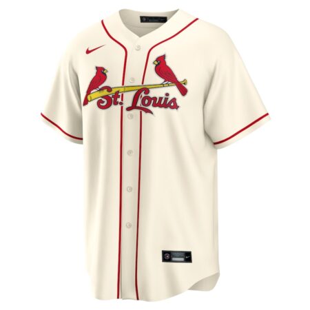 Men's St. Louis Cardinals Nike Cream Alternate Replica Team Jersey - Image 2
