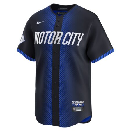 Men's Detroit Tigers Javier Baez Nike Navy 2024 City Connect Limited Jersey - Image 2