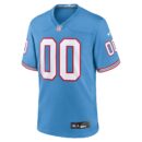 Men's Nike Light Blue Tennessee Titans Oilers Throwback Custom Game Jersey