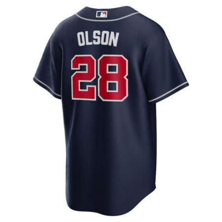 Atlanta Braves Nike Official Replica Alternate Jersey - Mens - Image 3