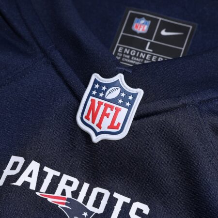 Nike New England Patriots Navy Custom Game Jersey - Image 4