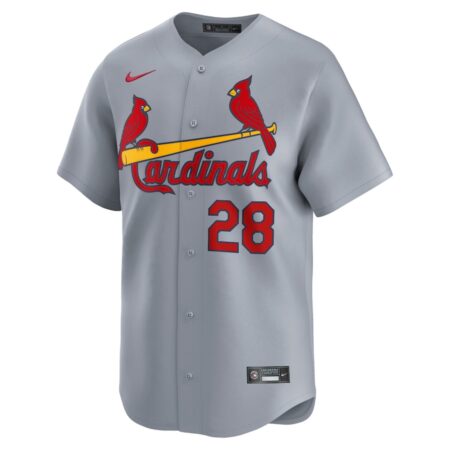 Men's St. Louis Cardinals Nolan Arenado Nike Gray Away Limited Player Jersey - Image 2