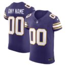 Men's Nike Purple Minnesota Vikings Vapor F.U.S.E. Elite Custom Jersey