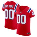 New England Patriots Nike Red Vapor F.U.S.E. Elite Custom Jersey
