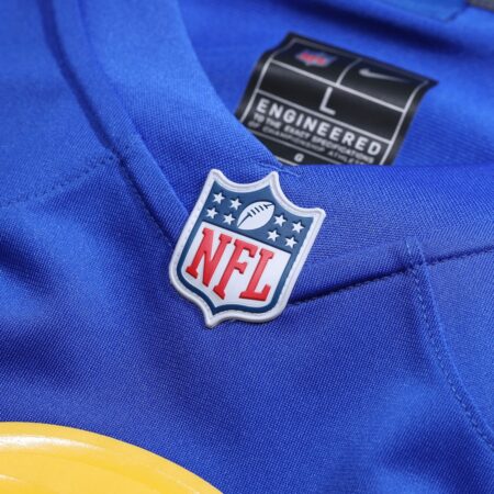 Men's Nike Royal Los Angeles Rams Custom Game Jersey - Image 4
