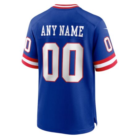 Nike Royal New York Giants Classic Vapor Elite Custom Jersey - Image 3
