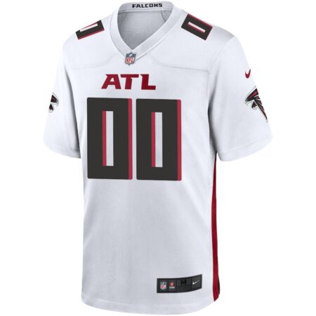 Men's Nike White Atlanta Falcons Custom Game Jersey - Image 3