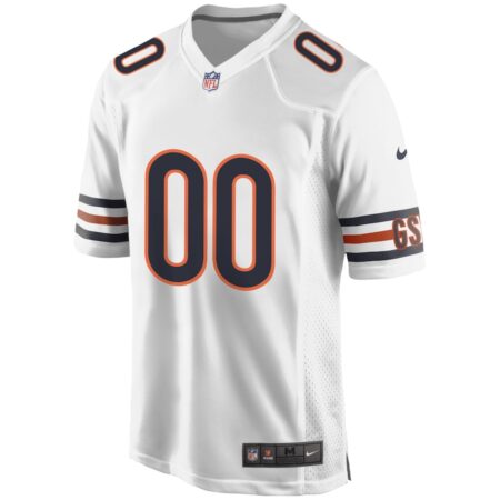 Men's Nike White Chicago Bears Custom Game Jersey - Image 2
