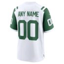 Nike White New York Jets Classic Alternate Custom Replica Jersey