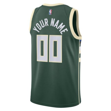 Milwaukee Bucks Nike Icon Swingman Jersey - Custom - Unisex - Image 3