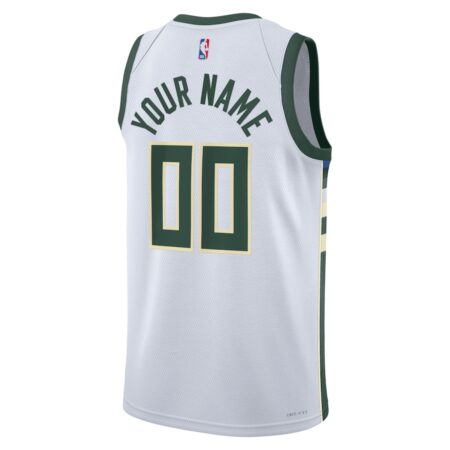 Milwaukee Bucks Nike Association Swingman Jersey - Custom - Unisex - Image 3