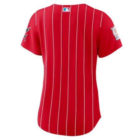 Miami Marlins Nike Red 2021 City Connect Replica Jersey - Image 3